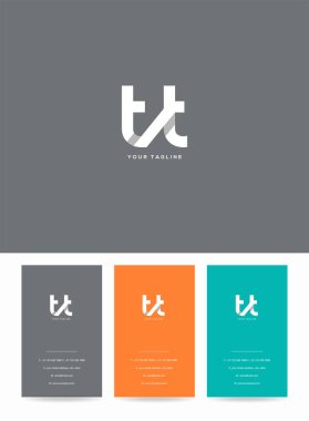 Logo Tt, kartvizit için şablon mektup 