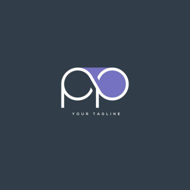 Logo sayfa, kartvizit için şablon mektup 