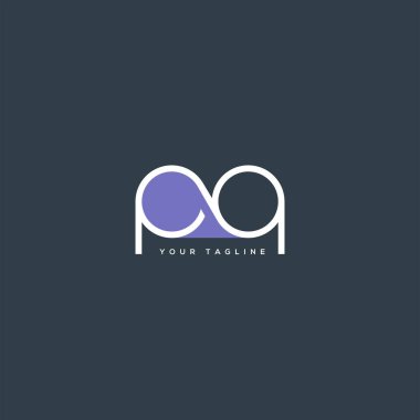 Logo Pq, kartvizit için şablon mektup 