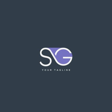Logo Sg, kartvizit için şablon mektup 