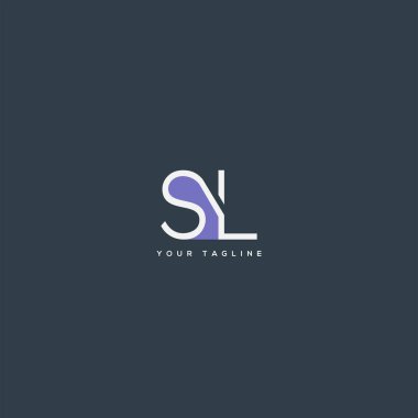 Logo Sl, kartvizit için şablon mektup 