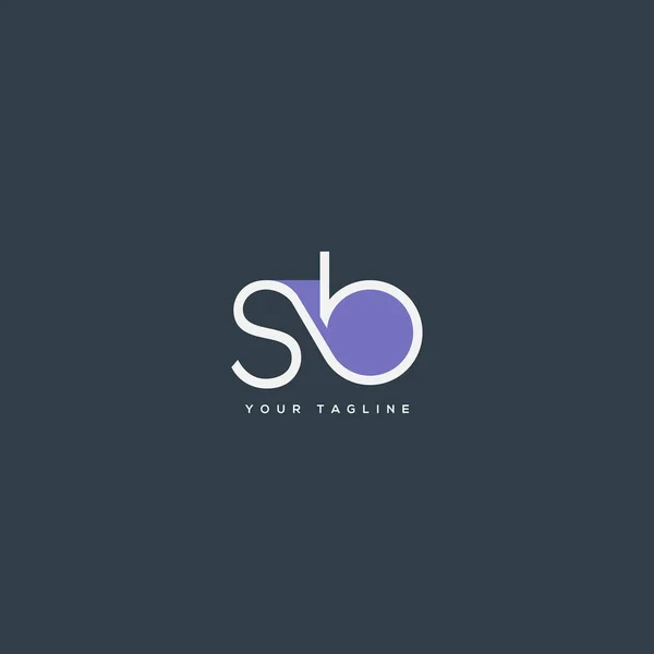 文字ロゴ ビジネス カードのテンプレート — ストックベクタ