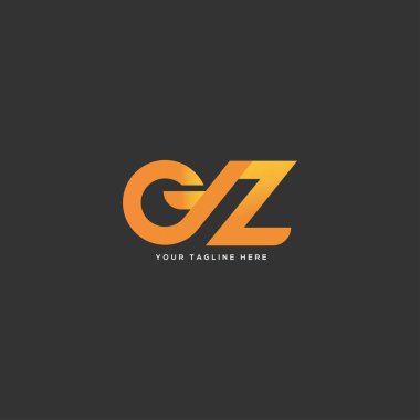 Logo Gz, kartvizit için şablon mektup 
