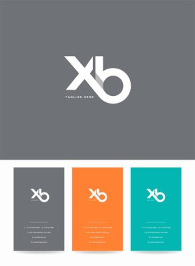 Logo Xb, kartvizit için şablon mektup 