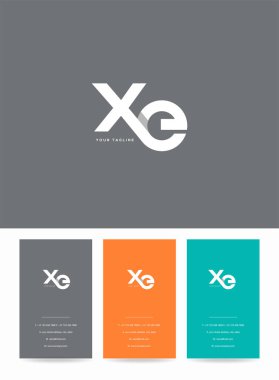Logo Xe, kartvizit için şablon mektup 