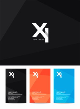 Logo XI, kartvizit için şablon mektup 