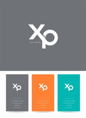 Logo Xp, kartvizit için şablon mektup 
