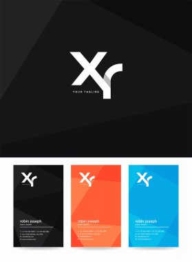 Logo Xr, kartvizit için şablon mektup 