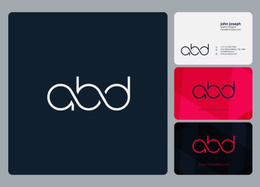 Logo Abd, kartvizit için şablon mektup 