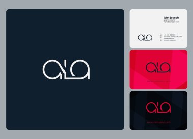 Logo Ala, kartvizit için şablon mektup 