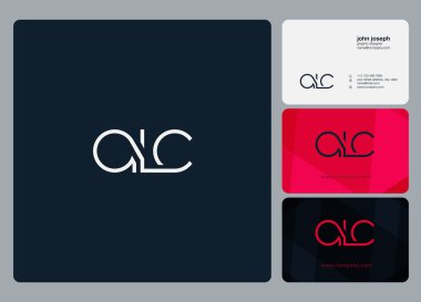 Logo Alc, kartvizit için şablon mektup 
