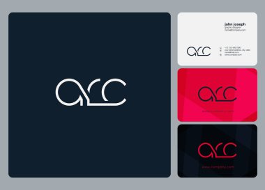 Logo ark, kartvizit için şablon mektup 