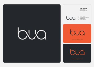 Logo Bua, kartvizit için şablon mektup 