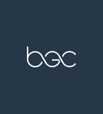 Harf logo Bgc şablon iş afiş için
