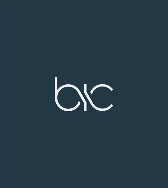 Cartas Logotipo Bic Modelo Para Banner Negócios —  Vetores de Stock