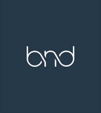 Harf logo Bnd şablon iş afiş için