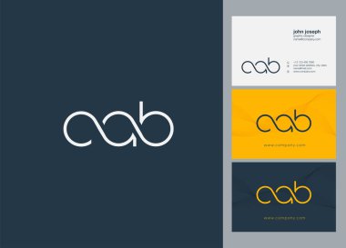 Harf logo taksi şablonu kartvizit için 