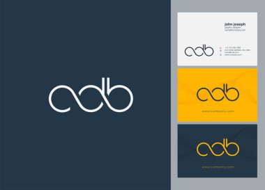 Harf logo Cdb şablonu kartvizit için 