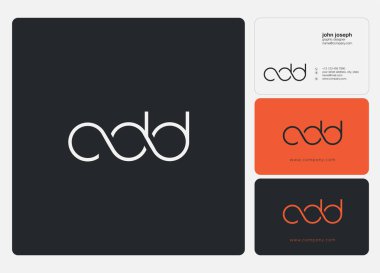 Harf logo Cdd şablonu kartvizit için 