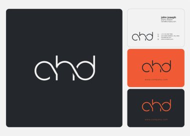 Harf logo Chd şablonu kartvizit için 
