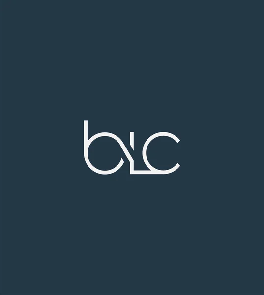 Cartas Logotipo Modelo Blc Para Banner Negócios —  Vetores de Stock