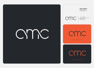 Harf logo Cmc şablonu kartvizit için 