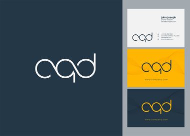 Harf logo Cqd şablonu kartvizit için 