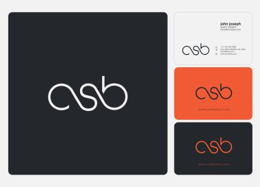 Harf logo Csb şablonu kartvizit için 