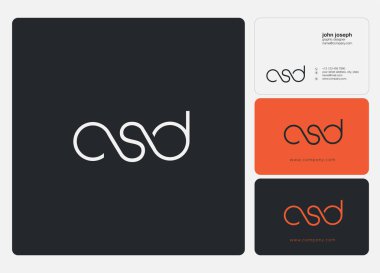 Harf logo Csd şablonu kartvizit için 