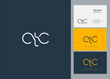 Harf logo Ctc şablonu kartvizit için 