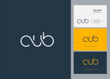 Harf logo yavrusu şablonu kartvizit için 