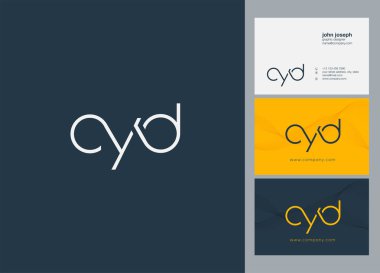 Harf logo Cyd şablonu kartvizit için 
