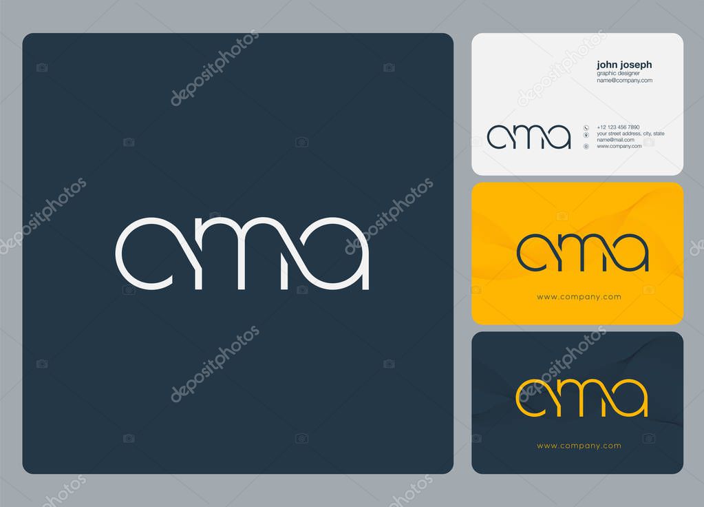 Letters logo CMA template for business card