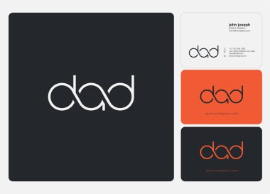 Harf logo baba şablon iş afiş için