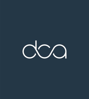 Harf logo Dca şablon iş afiş için