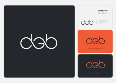 Kartvizit Şablonu için logo ortak dgb, Vektör