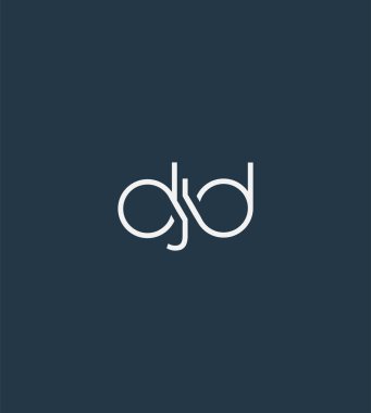 Harf logo Djd şablon iş afiş için