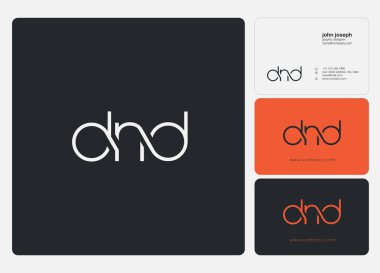 Harf logo Dnd şablon iş afiş için