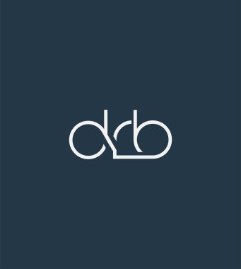 Harf logo drb şablon iş afiş için