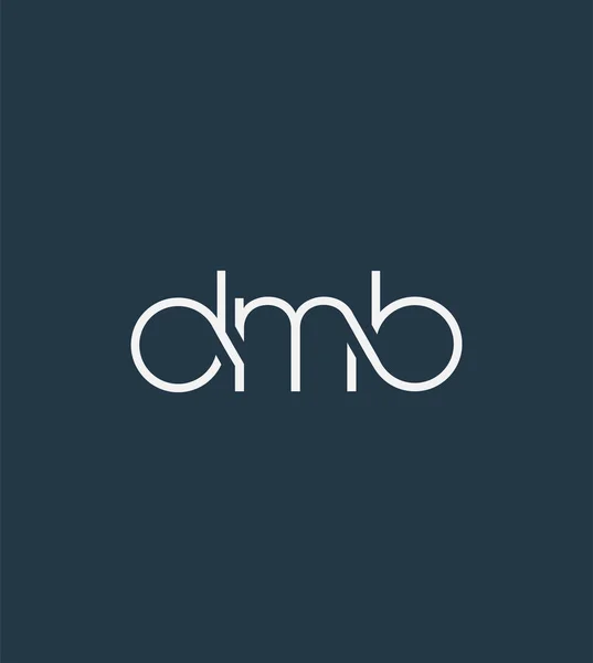 Buchstaben Logo Dmb Vorlage Für Business Banner — Stockvektor