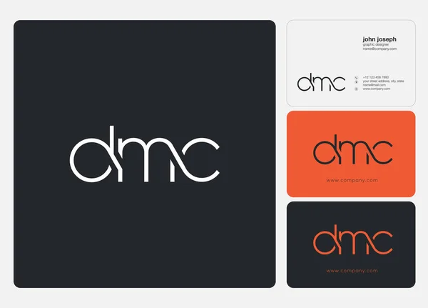 Buchstaben Logo Dmc Vorlage Für Business Banner — Stockvektor