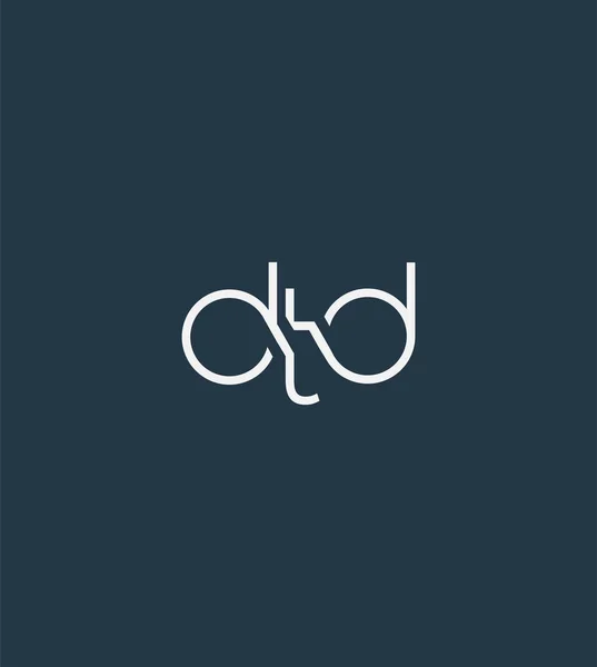 Dopisy Logo Dtd Šablona Pro Podnikání Banner — Stockový vektor