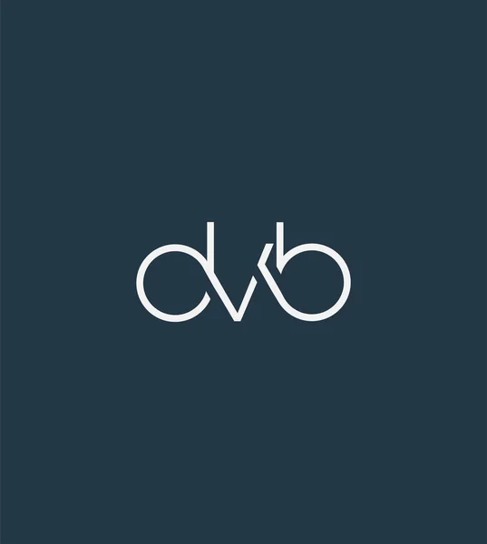 Buchstaben Logo Dvb Vorlage Für Business Banner — Stockvektor