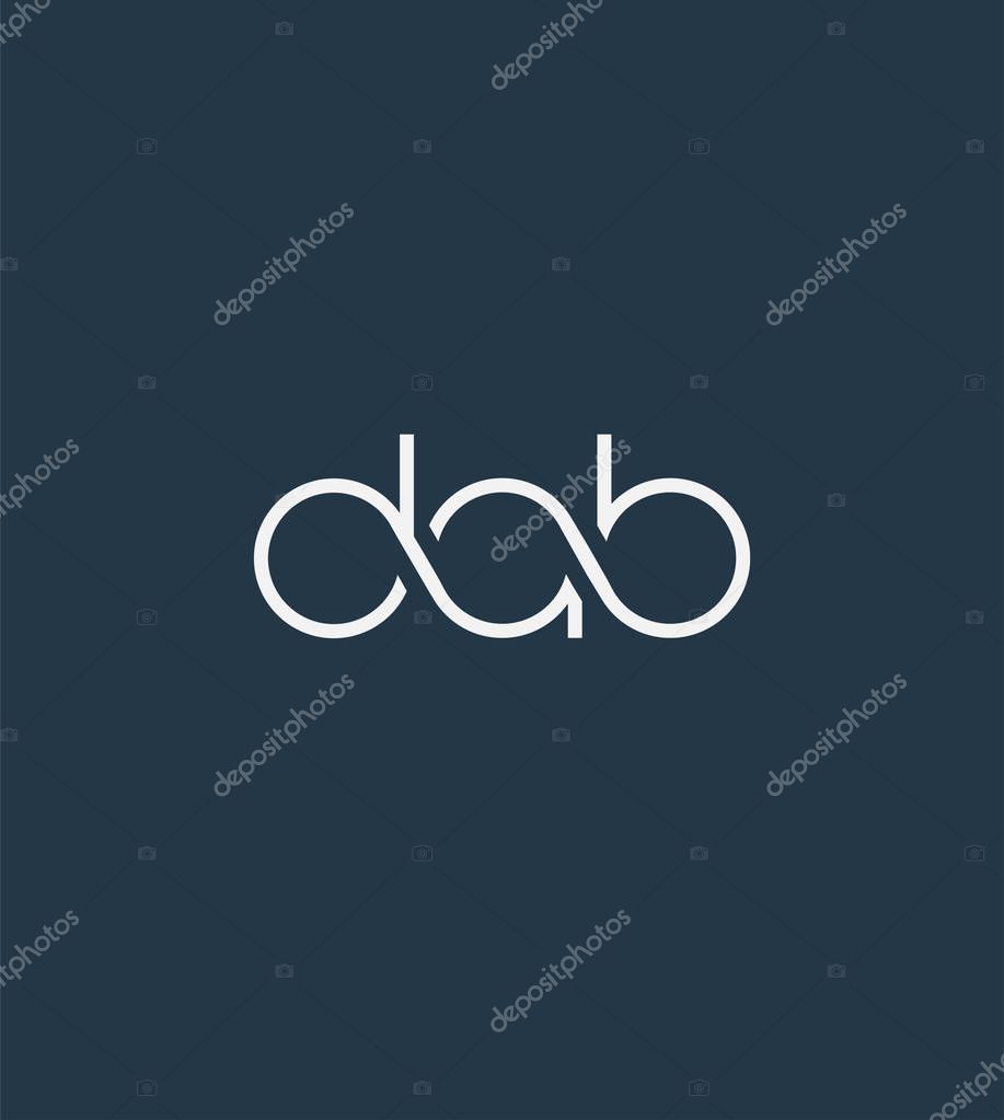 Letters logo Dab template for business banner