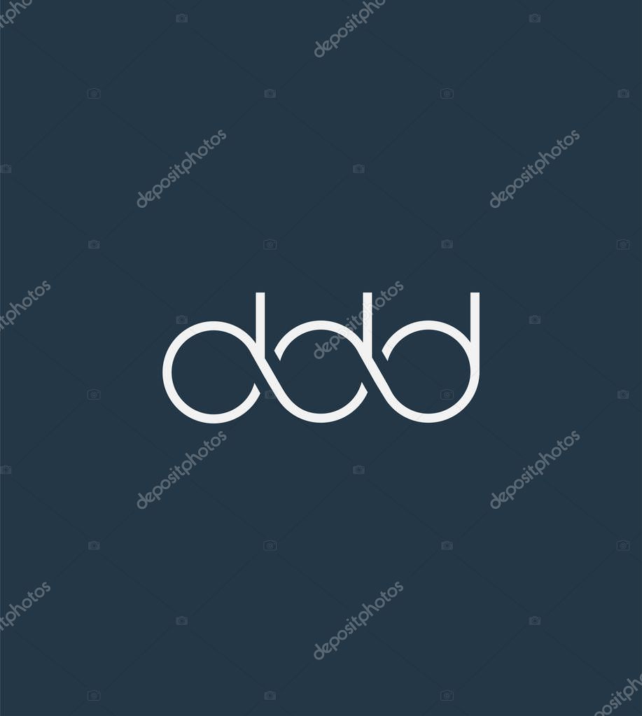 Letters logo Ddd template for business banner