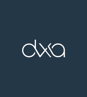 Harf logo Dxa şablon iş afiş için
