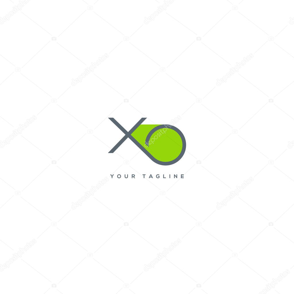 Letters logo Xo template for business banner