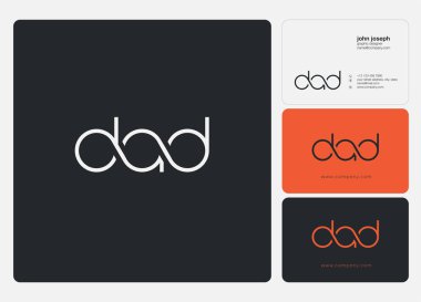 Harf logo baba şablon iş afiş için