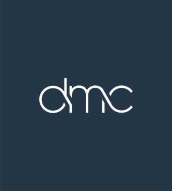Harf logo Dmc şablon iş afiş için