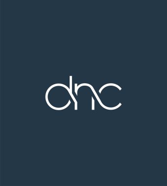 Harf logo Dnc şablon iş afiş için